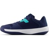 New Balance Men’s 696 V4 Hard Court Tennis Shoe(White/Clementine)