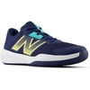 New Balance Men’s 696 V4 Hard Court Tennis Shoe(White/Clementine)