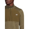 New Balance Men’s Athletics Heat Grid 1/2 Zip(Woodland Heather)