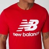 New Balance Men’s Essentials Stacked Logo Tee(Team Red Inline)