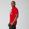 New Balance Men’s Essentials Stacked Logo Tee(Team Red Inline)