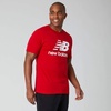 New Balance Men’s Essentials Stacked Logo Tee(Team Red Inline)