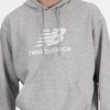 New Balance Men’s Sport Essentials Fleece Logo Hoodie(Athletic Grey)