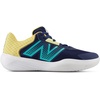 New Balance Womens 696 V6 Tennis Shoe(White/Cyber Jade)