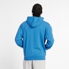 New Balance mens Nb Essentials Stacked Logo Pullover Hoodie(Blue Agate)