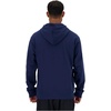 New Balance mens Nb Essentials Stacked Logo Pullover Hoodie(Nny – Navy)