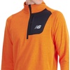 New Balance mens Nb Heat Grid Half Zip 22(Cayenne)