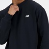 New Balance mens Sport Essentials Fleece Crew(Black)