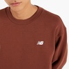 New Balance mens Sport Essentials Fleece Crew(Rich Oak)