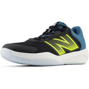 New Balance Men’s 696 V4 Hard Court Tennis Shoe(Black/Firefly)