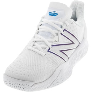 New Balance Mens Fresh Foam X Lav V2 Hard Court Tennis Shoe(White/Laser Blue)