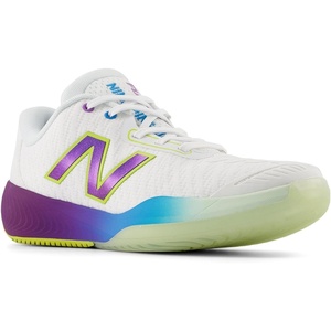 New Balance Men’s MC996 Lightweight Tennis Shoe(White/Purple Fade/Coastal Blue)