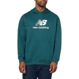 New Balance Men’s Sport Essentials Fleece Logo Hoodie(Medusa Green)
