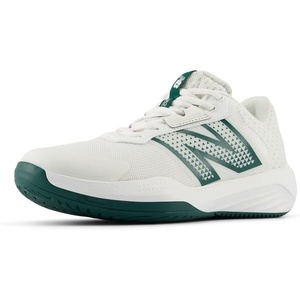 New Balance Womens 696 V6 Tennis Shoe(White/Marsh Green)