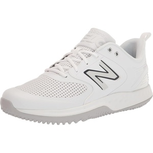 New Balance Women’s Fresh Foam Velo V3 Turf Trainers(White/White Synthetic)