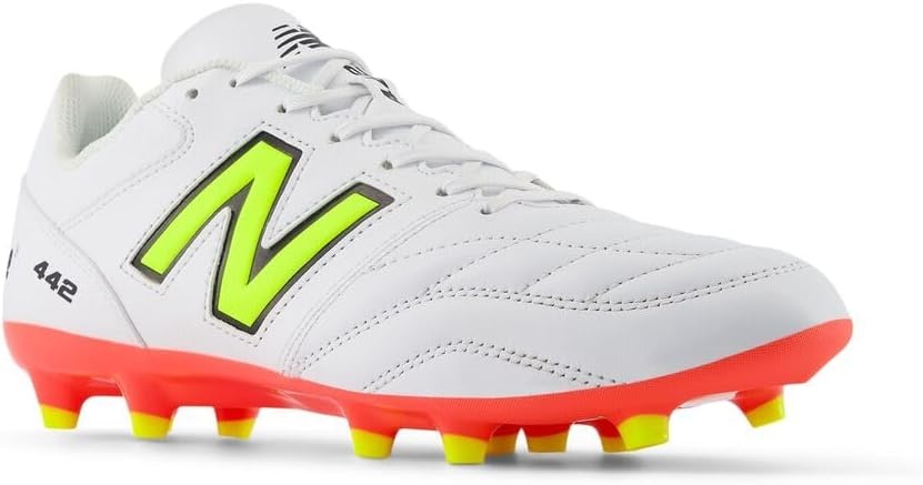 image:imageNew Balance Mens 442 V2 Team FG Soccer ShoeWhiteEnergy RedHilite