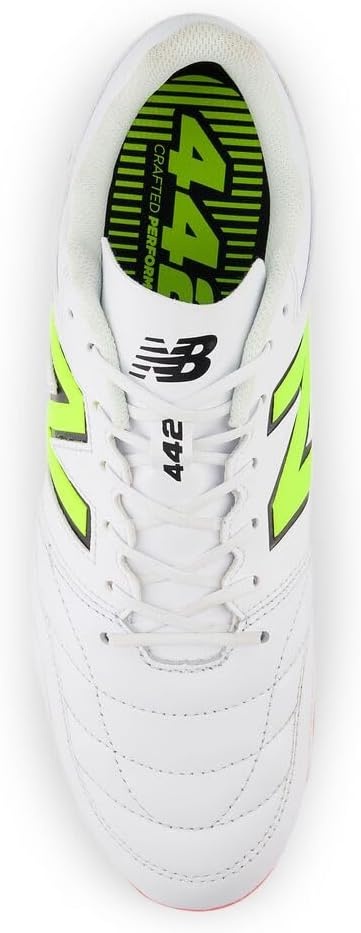 image:imageNew Balance Mens 442 V2 Team FG Soccer ShoeWhiteEnergy RedHilite