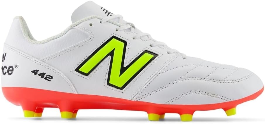 image:imageNew Balance Mens 442 V2 Team FG Soccer ShoeWhiteEnergy RedHilite