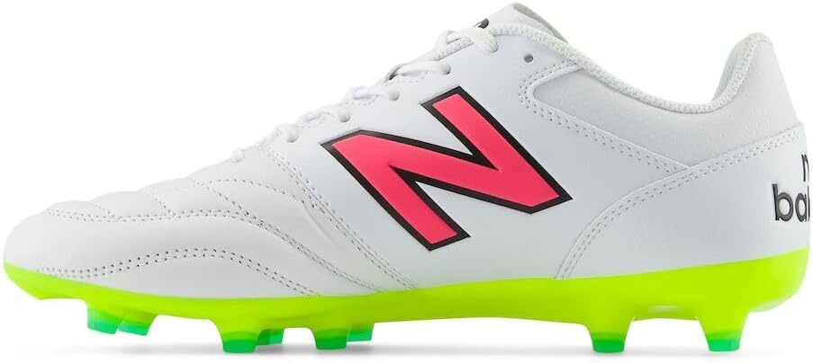 image:imageNew Balance Mens 442 V2 Team FG Soccer ShoeWhiteHiliteNeon Pink