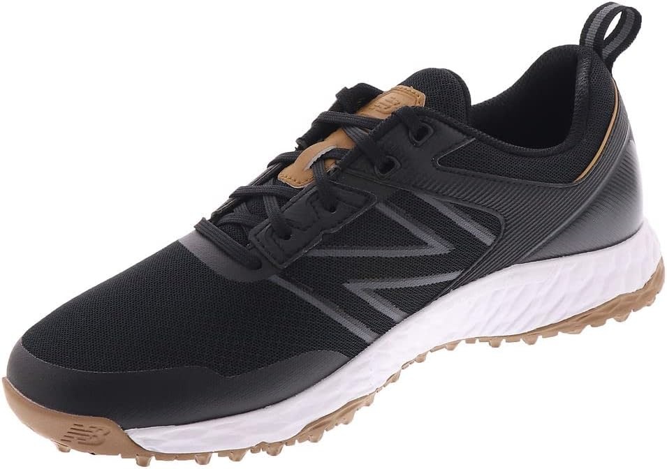 image:imageNew Balance Mens Fresh Foam Contend Golf ShoesBlackGum