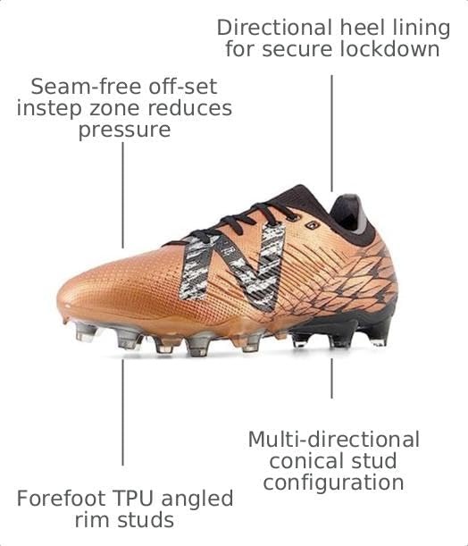 image:imageNew Balance Mens Tekela V4 Pro Low Laced FgCopperBlackSilver
