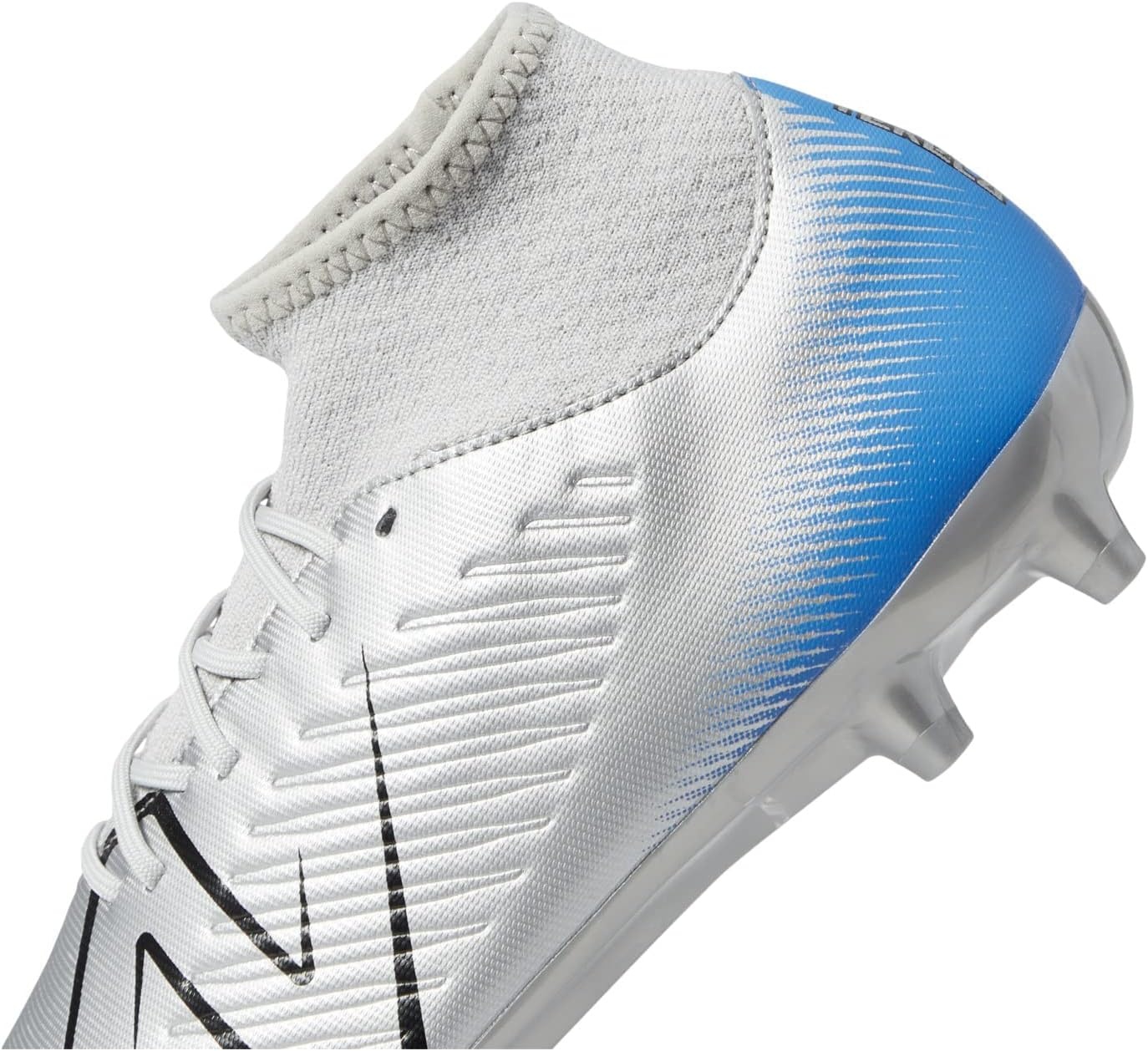 image:imageNew Balance UnisexAdult Tekela V4 Magique FgSoccer ShoeSilverBright LapisBlack