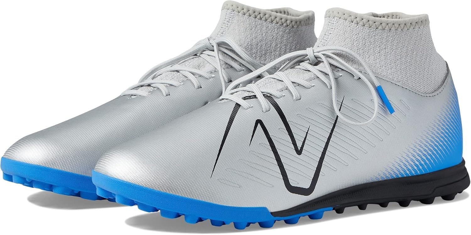 image:imageNew Balance UnisexAdult Tekela V4 Magique TfSoccer ShoeSilverBright LapisBlack