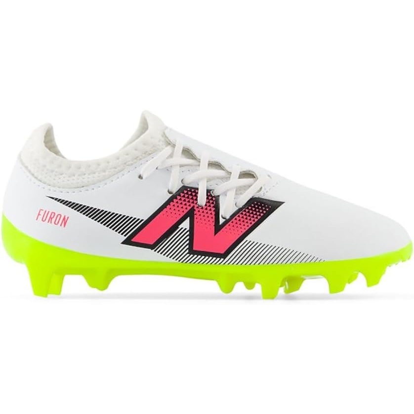 image:imageNew Balance Kids Furon Dispatch Fg V7 Soccer ShoesWhiteHiliteBlack