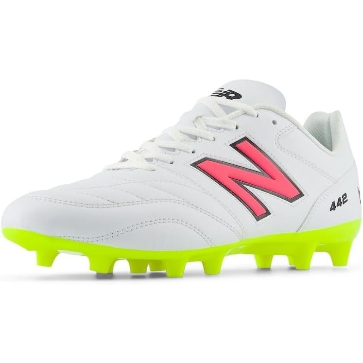 image:imageNew Balance Mens 442 Academy Fg V2 Soccer ShoesWhiteHiliteBlack