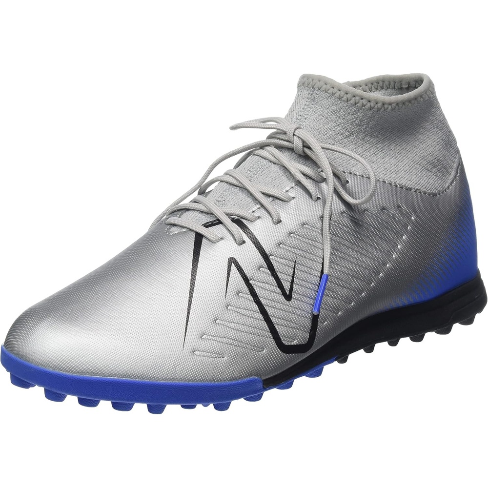 image:imageNew Balance UnisexAdult Tekela V4 Magique TfSoccer ShoeSilverBright LapisBlack