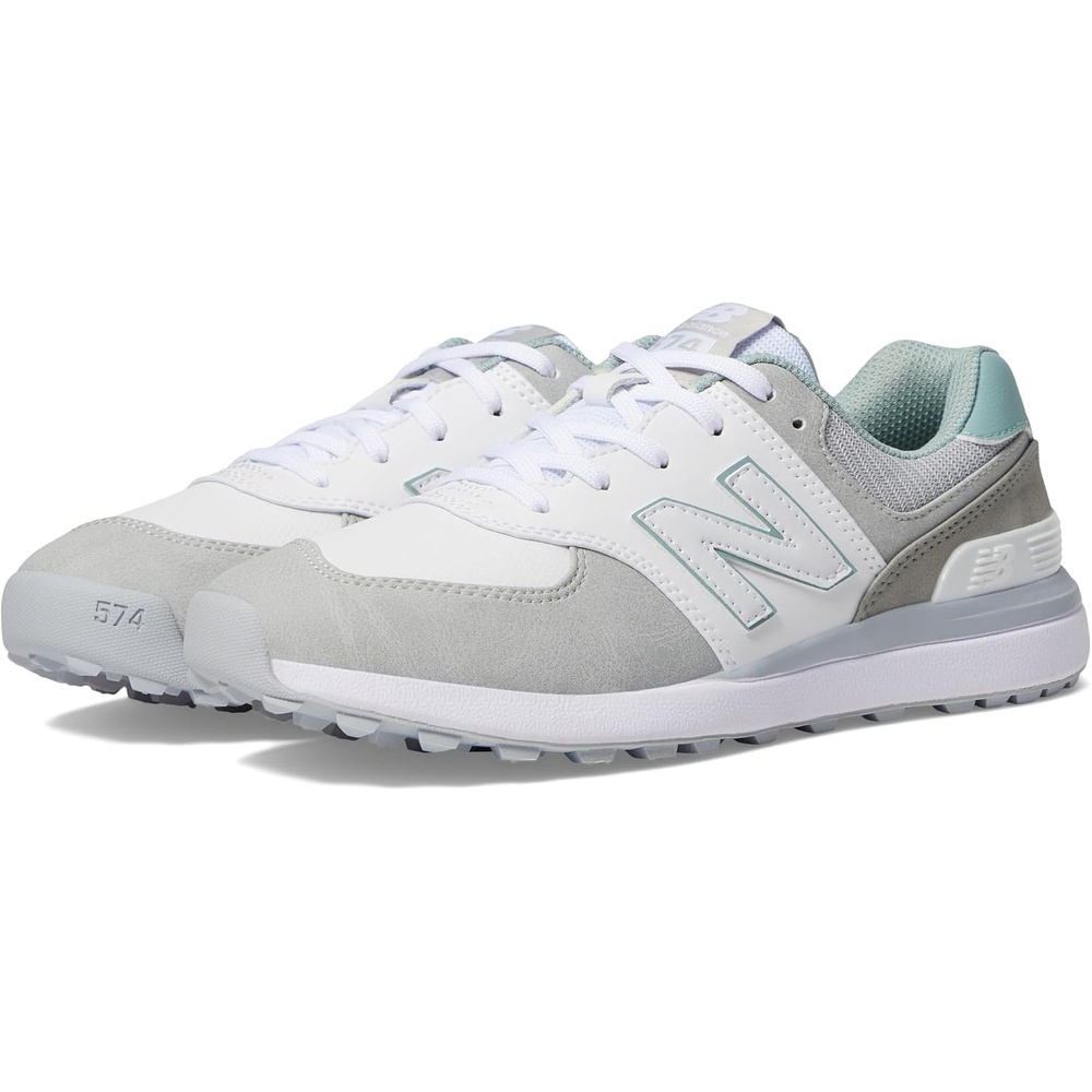 image:imageNew Balance Womens 574 Greens v2 Golf ShoeWhiteGrey