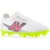 New Balance Kids’ Furon Dispatch Fg V7+ Soccer Shoes(White/Hi-lite/Black)