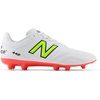 New Balance Men’s 442 Academy Fg V2 Soccer Shoes(White/Energy Red/Hi-lite)