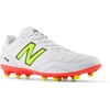 New Balance Men’s 442 V2 Team FG Soccer Shoe(White/Energy Red/Hi-lite)