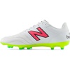 New Balance Men’s 442 V2 Team FG Soccer Shoe(White/Hi-lite/Neon Pink)