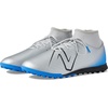 New Balance Unisex-Adult Tekela V4 Magique TfSoccer Shoe(Silver/Bright Lapis/Black)