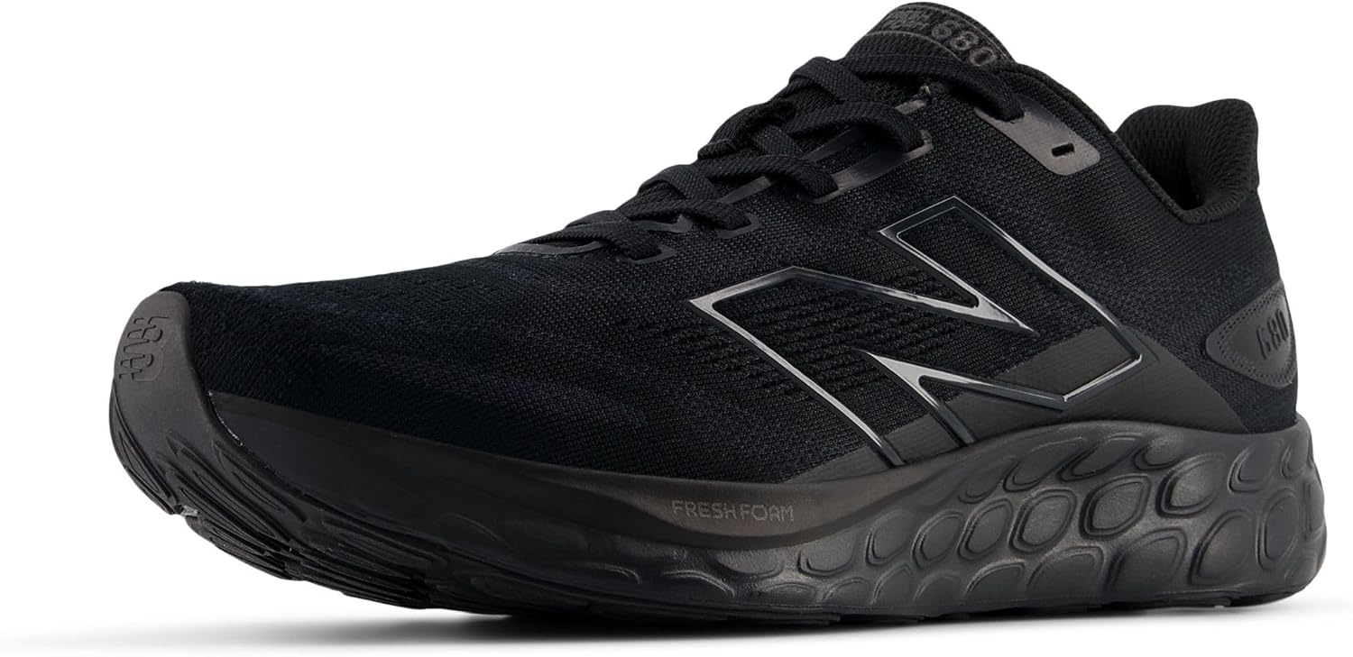 image:imageNew Balance Mens Fresh Foam 680 V8BlackPhantomBlack Metallic