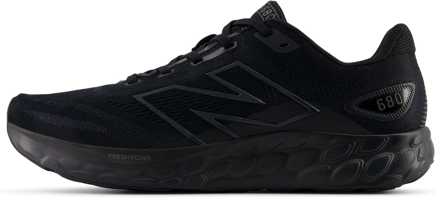 image:imageNew Balance Mens Fresh Foam 680 V8BlackPhantomBlack Metallic