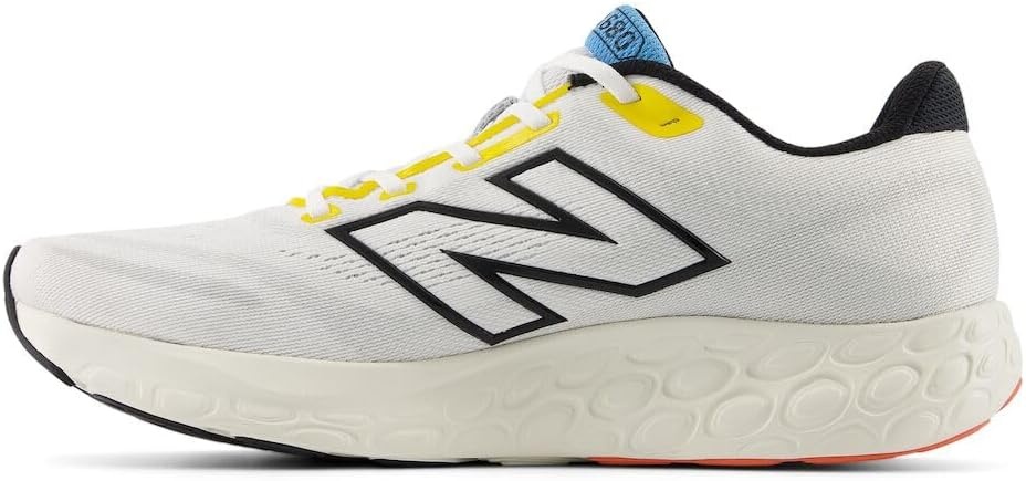 image:imageNew Balance Mens Fresh Foam 680 V8WhiteBlackGinger Lemon