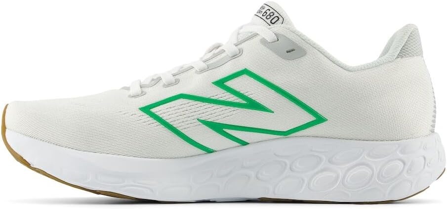 image:imageNew Balance Mens Fresh Foam 680 V8WhiteBrighton GreyKelly Green