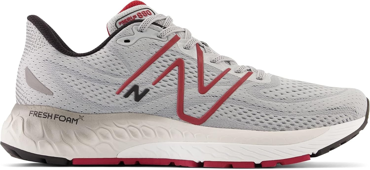image:imageNew Balance Mens Fresh Foam X 880 V13Aluminum GreyCrimsonBlack