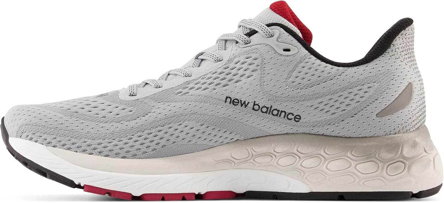 image:imageNew Balance Mens Fresh Foam X 880 V13Aluminum GreyCrimsonBlack