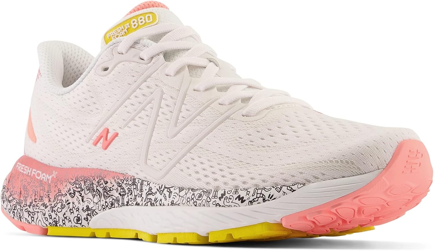 image:imageNew Balance Mens Fresh Foam X 880 V13WhiteGrapefruit