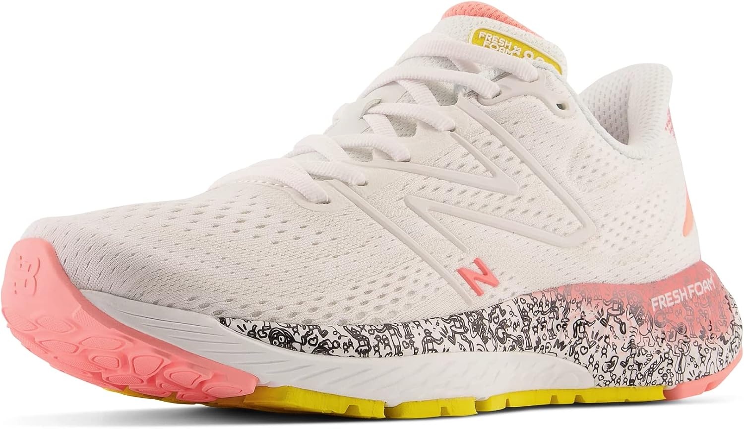 image:imageNew Balance Mens Fresh Foam X 880 V13WhiteGrapefruit