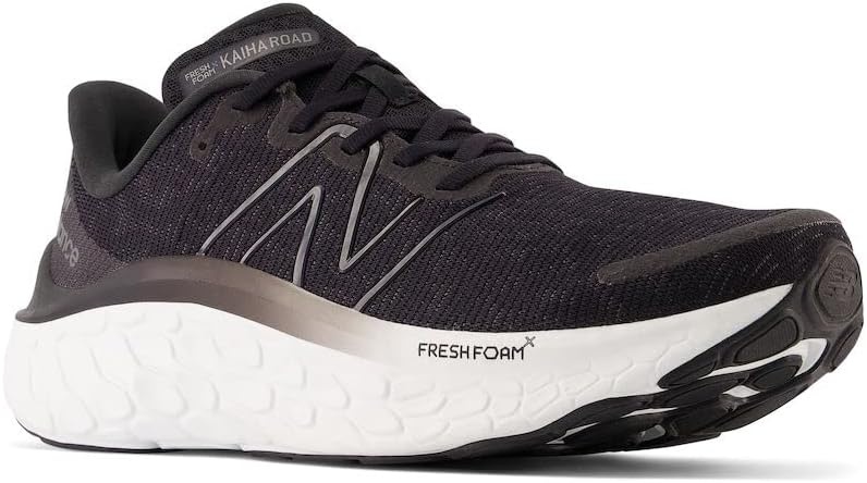 image:imageNew Balance Mens Fresh Foam X Kaiha Road Running ShoesBlackPhantomDark Silver Metallic