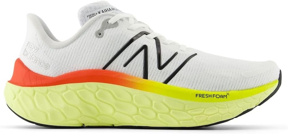 image:imageNew Balance Mens Fresh Foam X Kaiha Road Running ShoesWhiteBlackNeo Flame