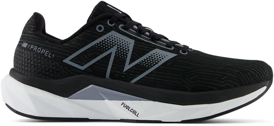 image:imageNew Balance Mens FuelCell Propel V5 Road Running ShoesBlackWhiteSteel