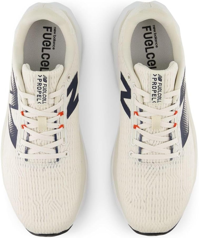 image:imageNew Balance Mens FuelCell Propel V5 Road Running ShoesLinenNb NavyNeo Flame