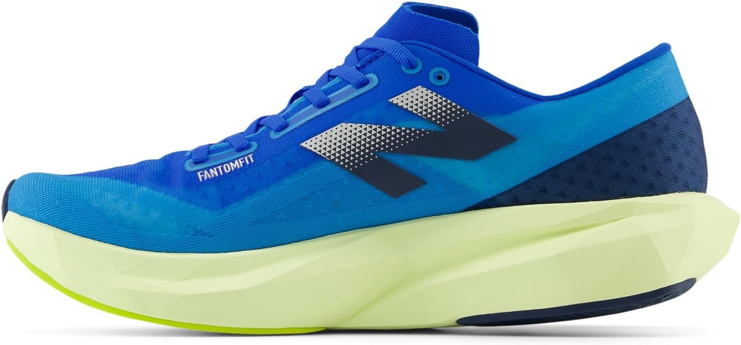 image:imageNew Balance Mens FuelCell Rebel V4 Running ShoesSpice BlueLimelightBlue Oasis