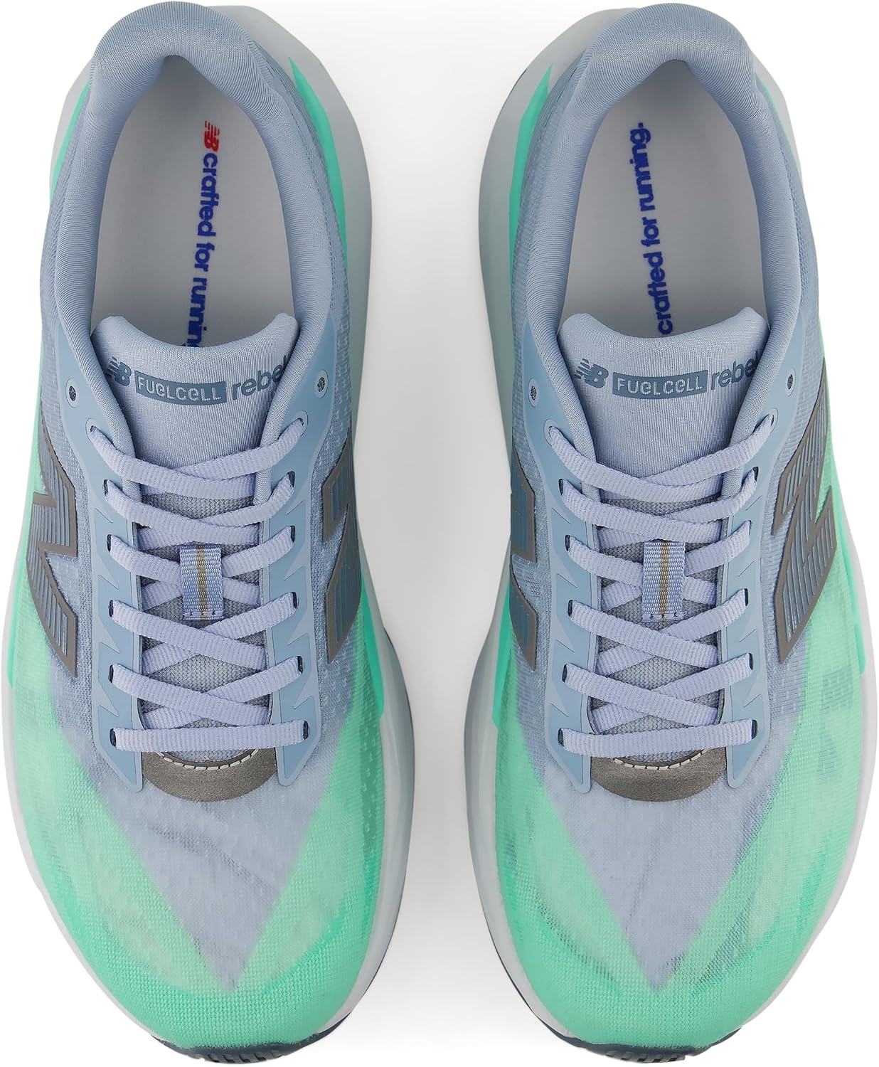 image:imageNew Balance Mens FuelCell Rebel V5Light Arctic GreyBright Mint